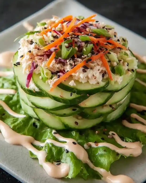 California Roll Cucumber Salad Recipe