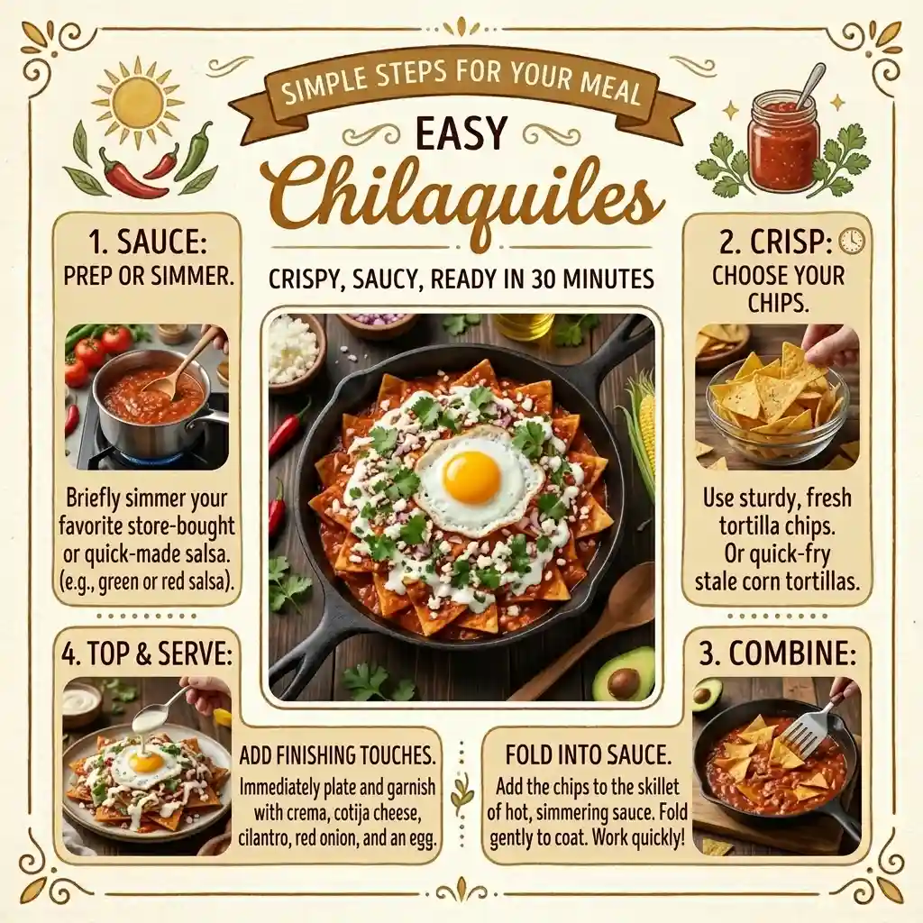 Easy Chilaquiles Recipe Crispy, Saucy, Ready in 30 Minutes