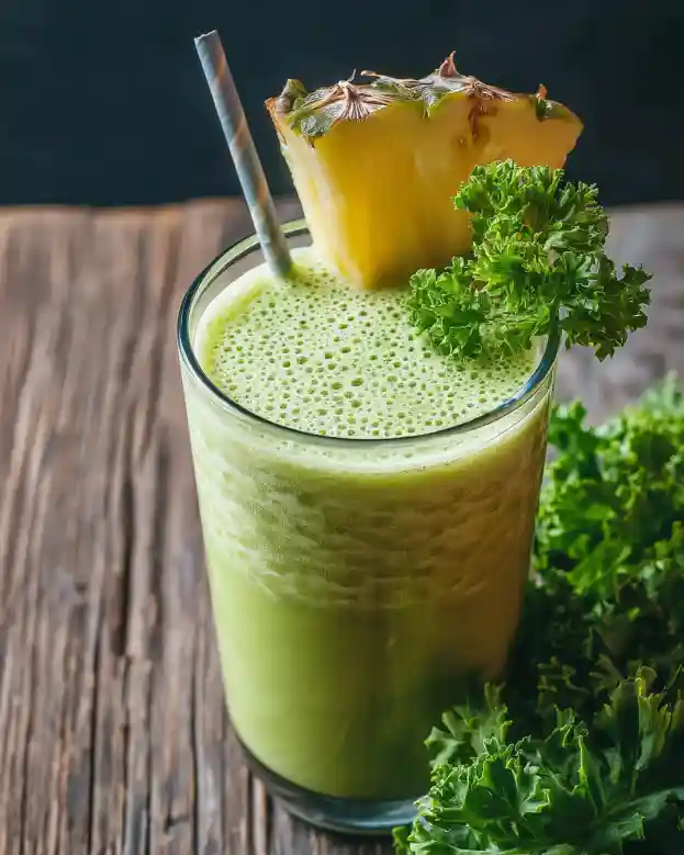5-Ingredient Kale & Pineapple Smoothie Keto Recipe