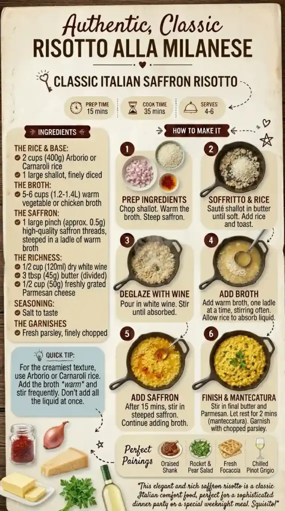 Authentic Risotto alla Milanese