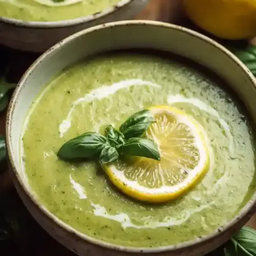 Chilled Zucchini Soup With Lemon and Basil
