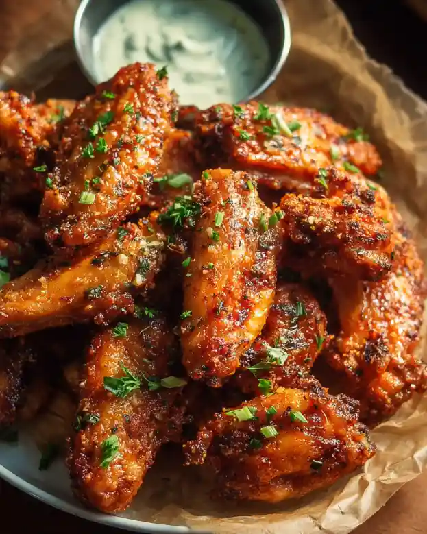 Hot-Buttered Garlic Parmesan Wings In 20 Min