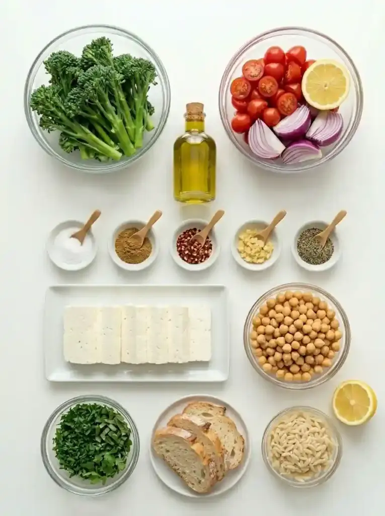 Sheet-Pan Baked Feta With Broccolini, Tomatoes, and Lemon