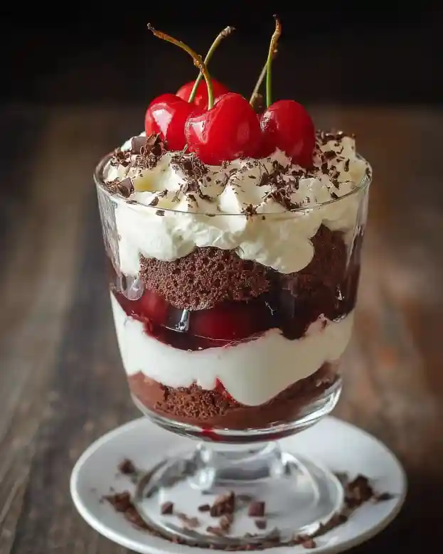 The best Mini Black Forest Trifles