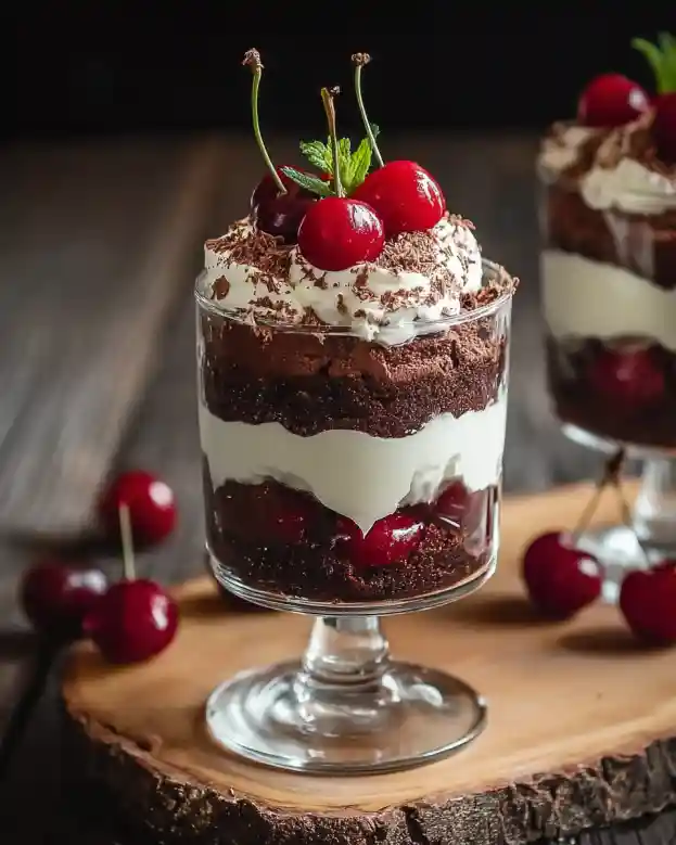 The best Mini Black Forest Trifles