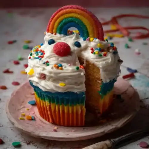 Unforgettable Rainbow Clown Cake Recipe