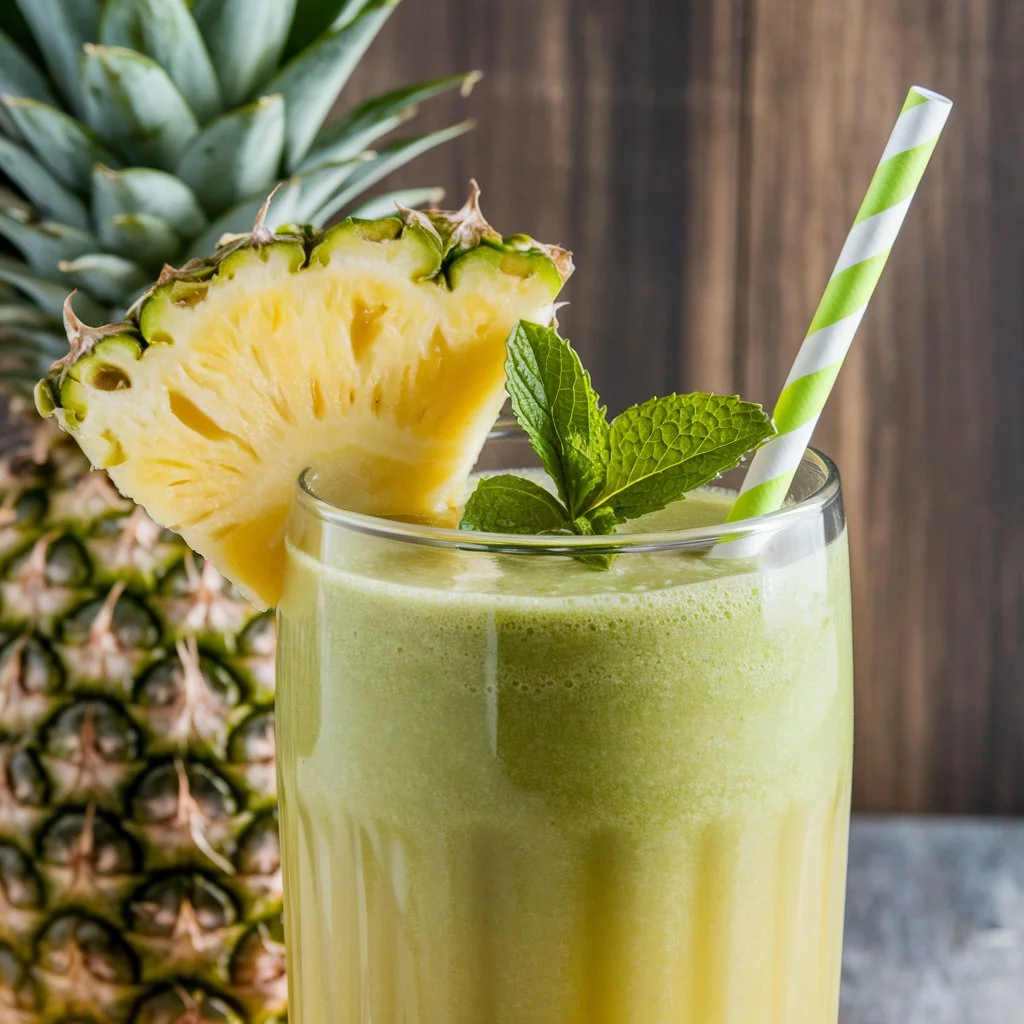 5-Ingredient Kale & Pineapple Smoothie keto Recipe