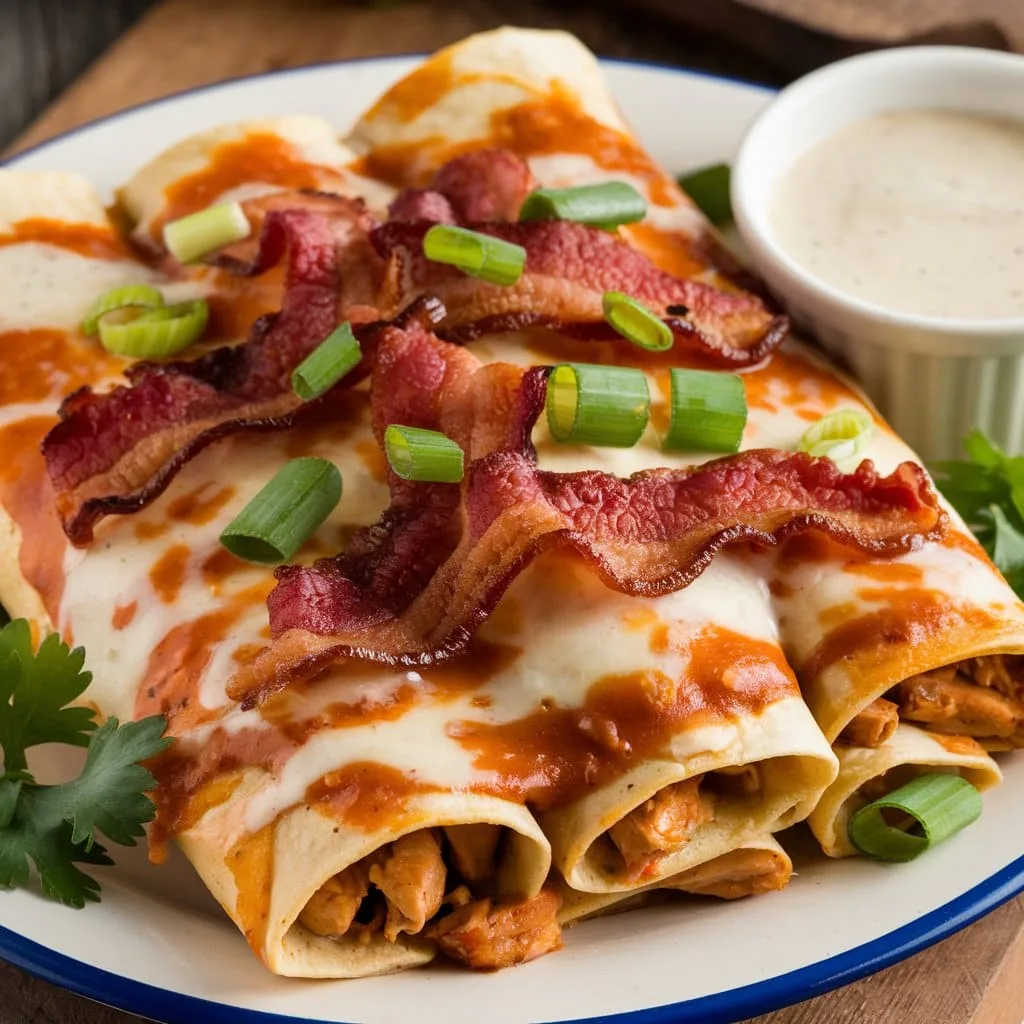 Bacon Ranch Chicken Enchilada