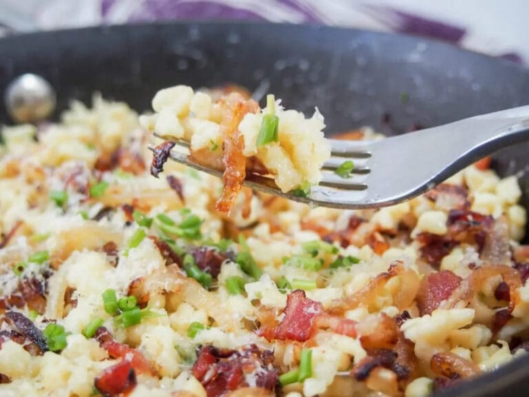 Homemade Bacon Spaetzle