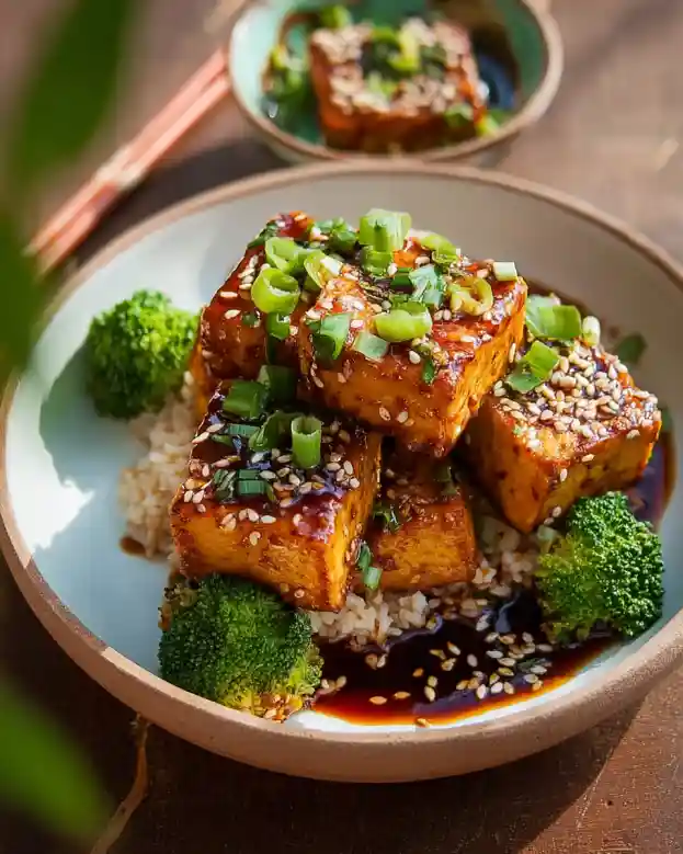 Crispy Baked Sesame Tofu