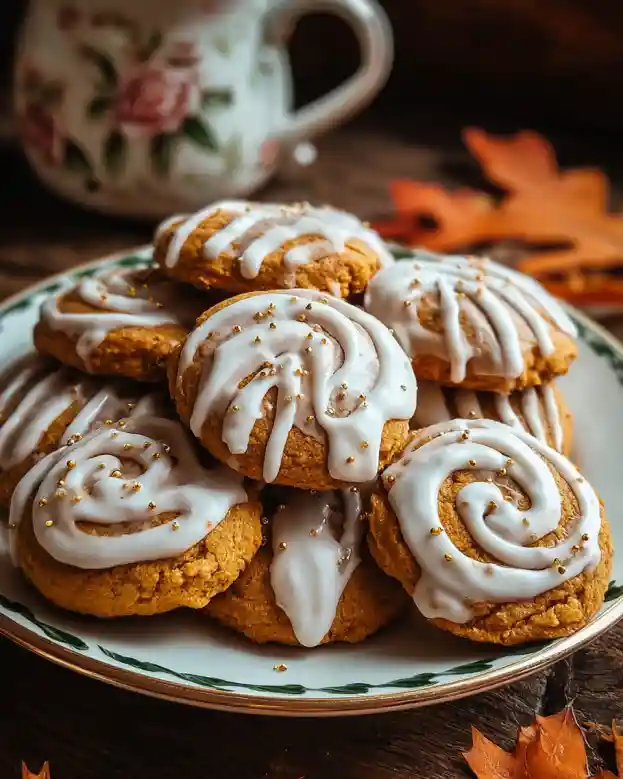 Iced Pumpkin Cookies