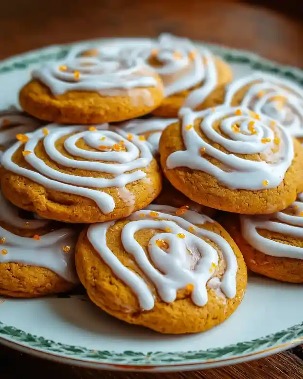 Iced Pumpkin Cookies