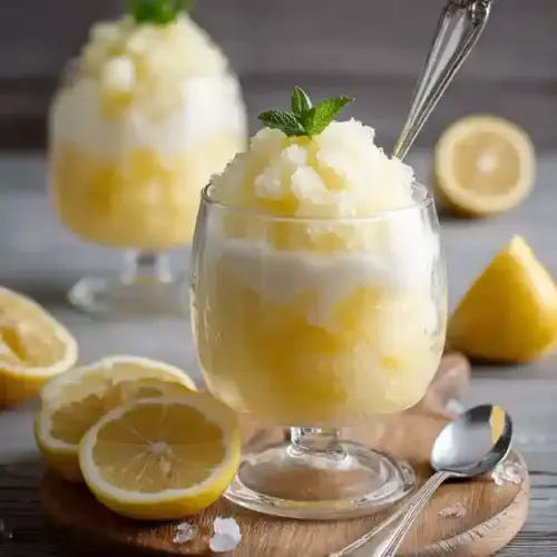 Lemon Granita & Cream Recipe