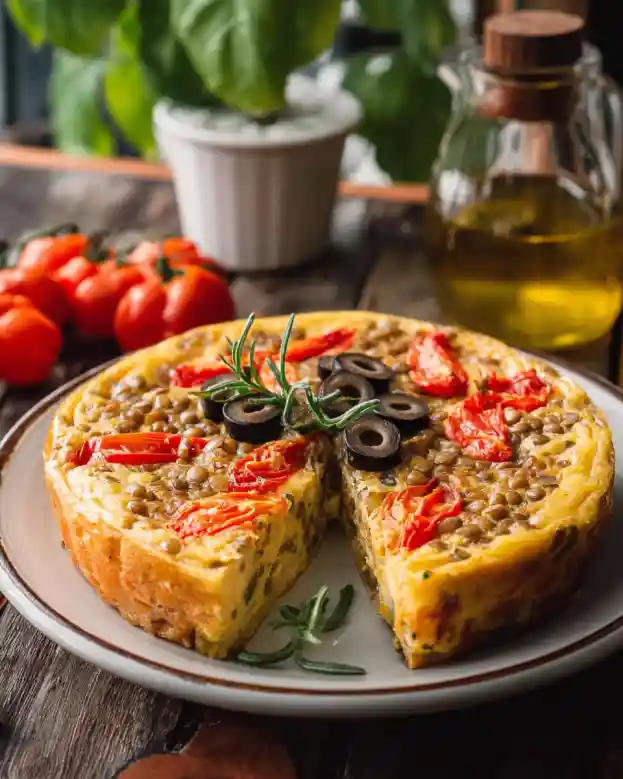Mediterranean Lentil Frittata