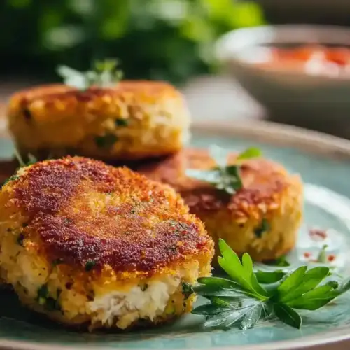 Polenta-crusted Fish Cakes