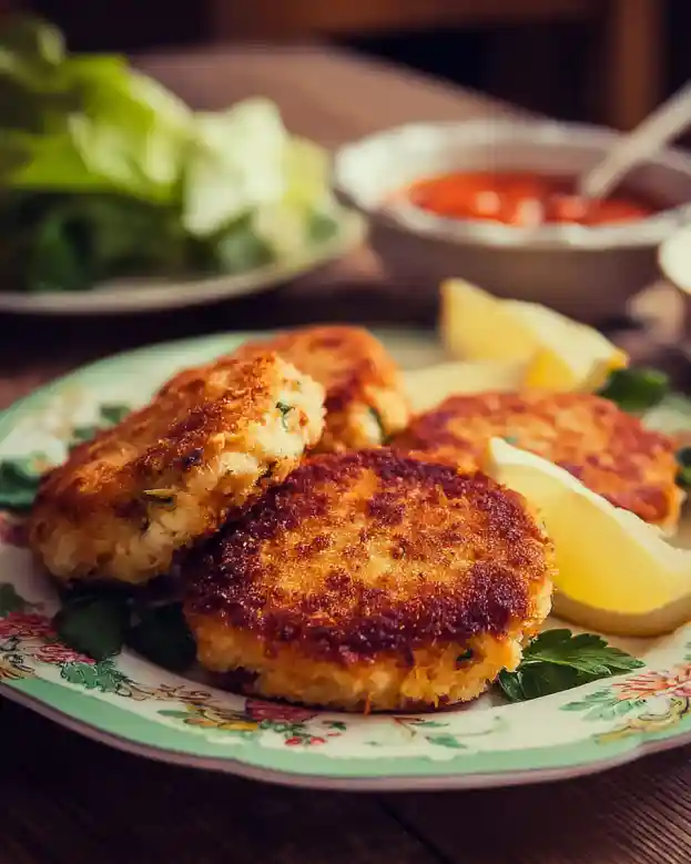 Polenta-crusted Fish Cakes