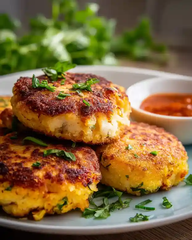 Polenta-crusted Fish Cakes
