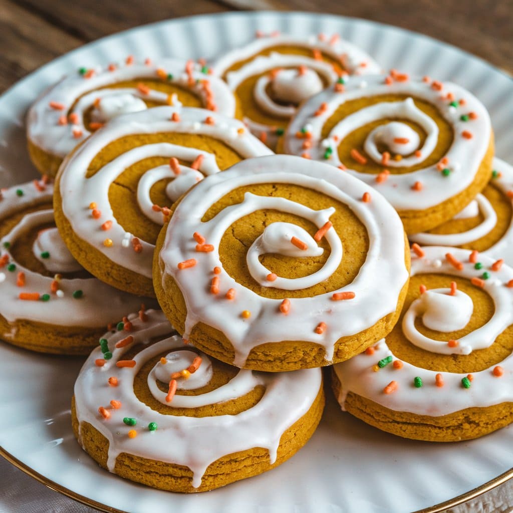 Iced Pumpkin Cookies