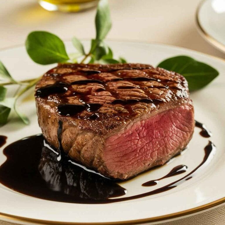 Filet Mignon with Luxurious Balsamic Glaze