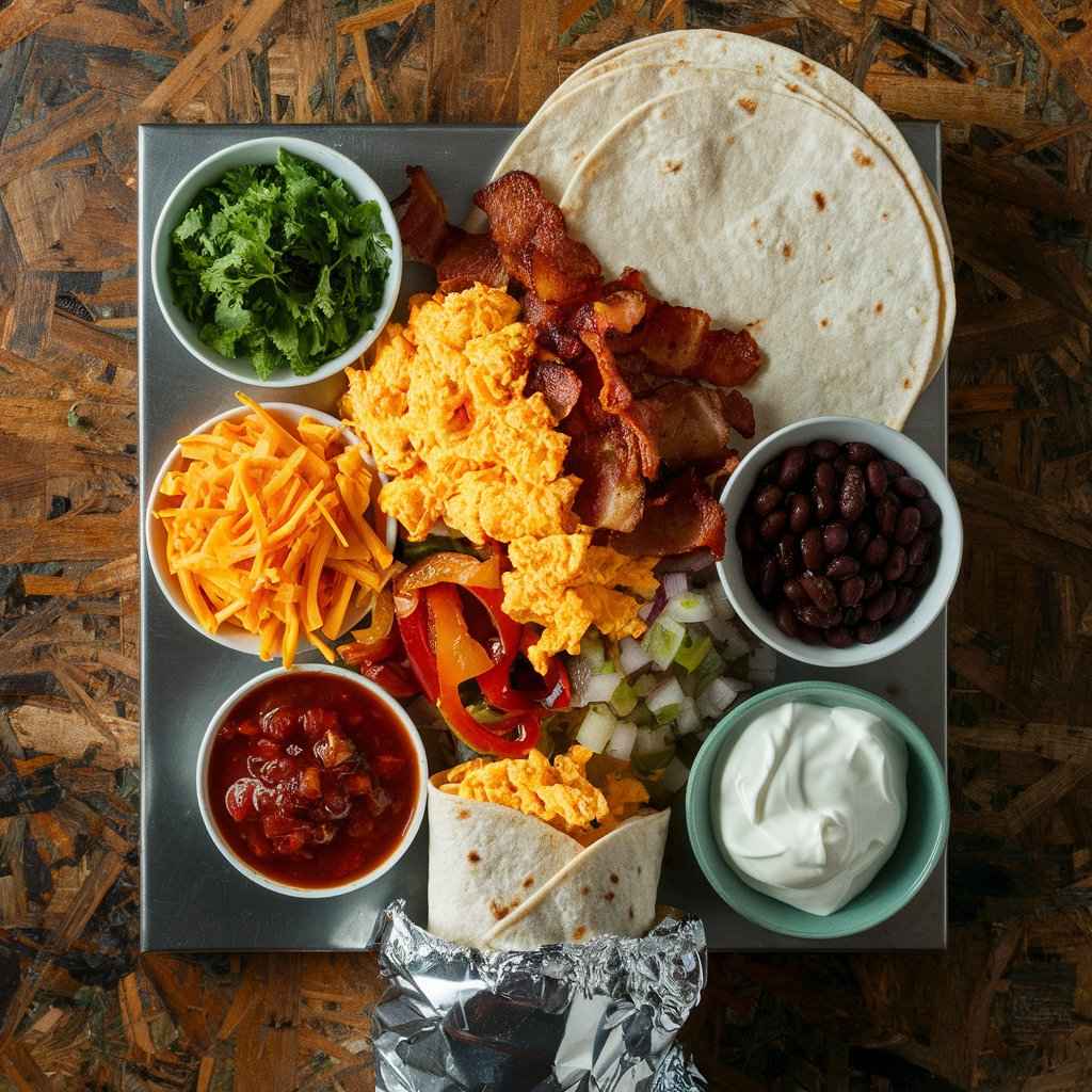 Freezer Breakfast Burritos