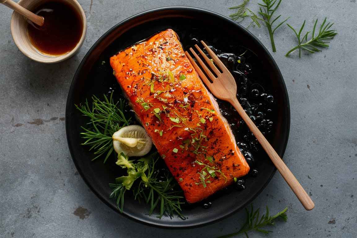 Honey Garlic Glazed Salmon