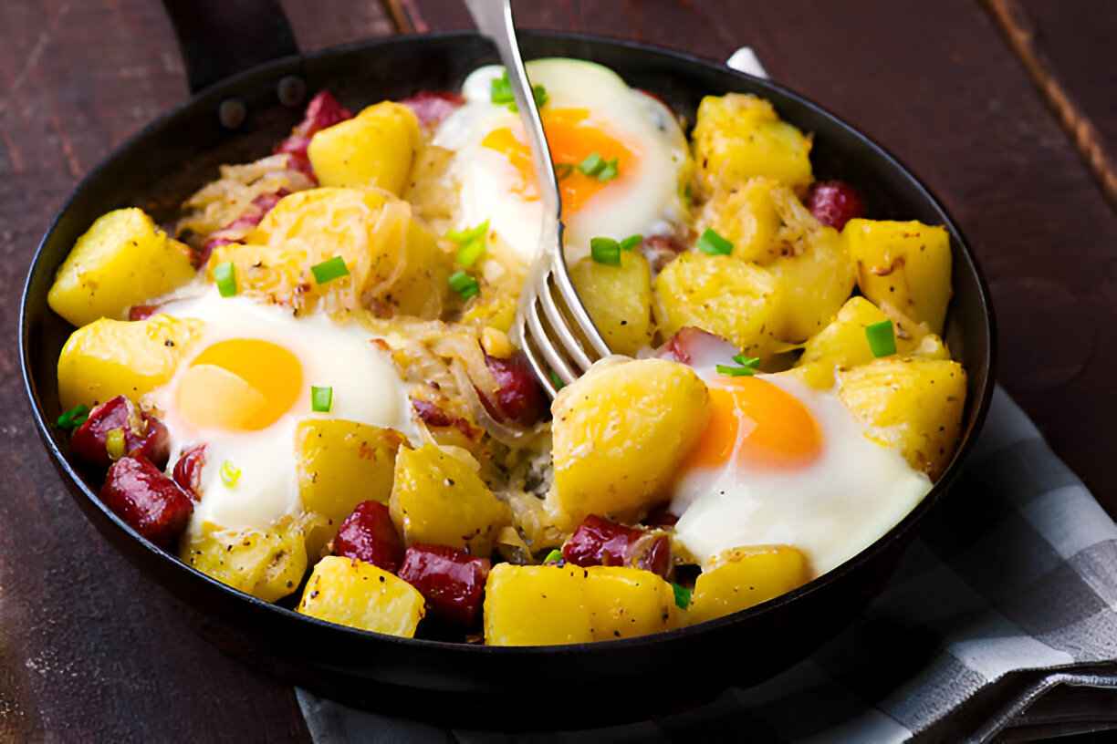 Simple Loaded Breakfast Skillet