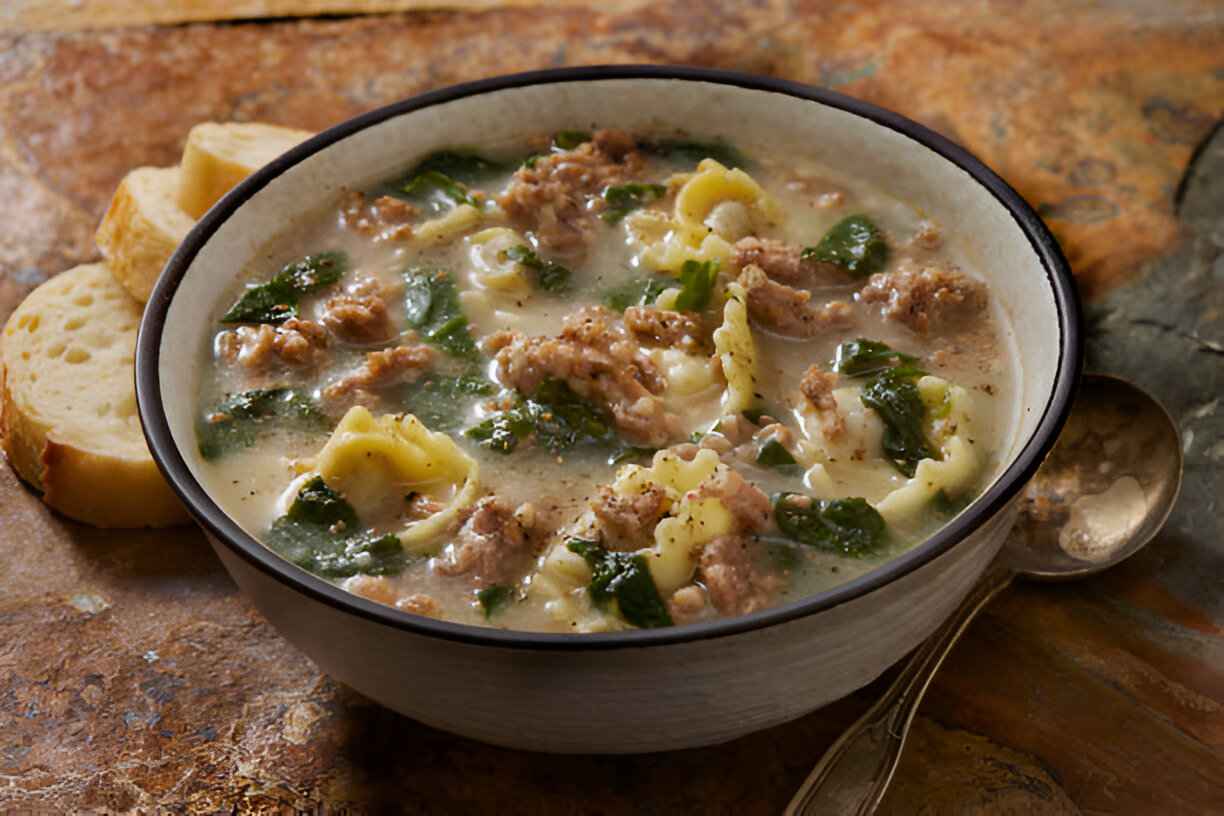 Creamy Sausage and Tortellini Soup Recipe