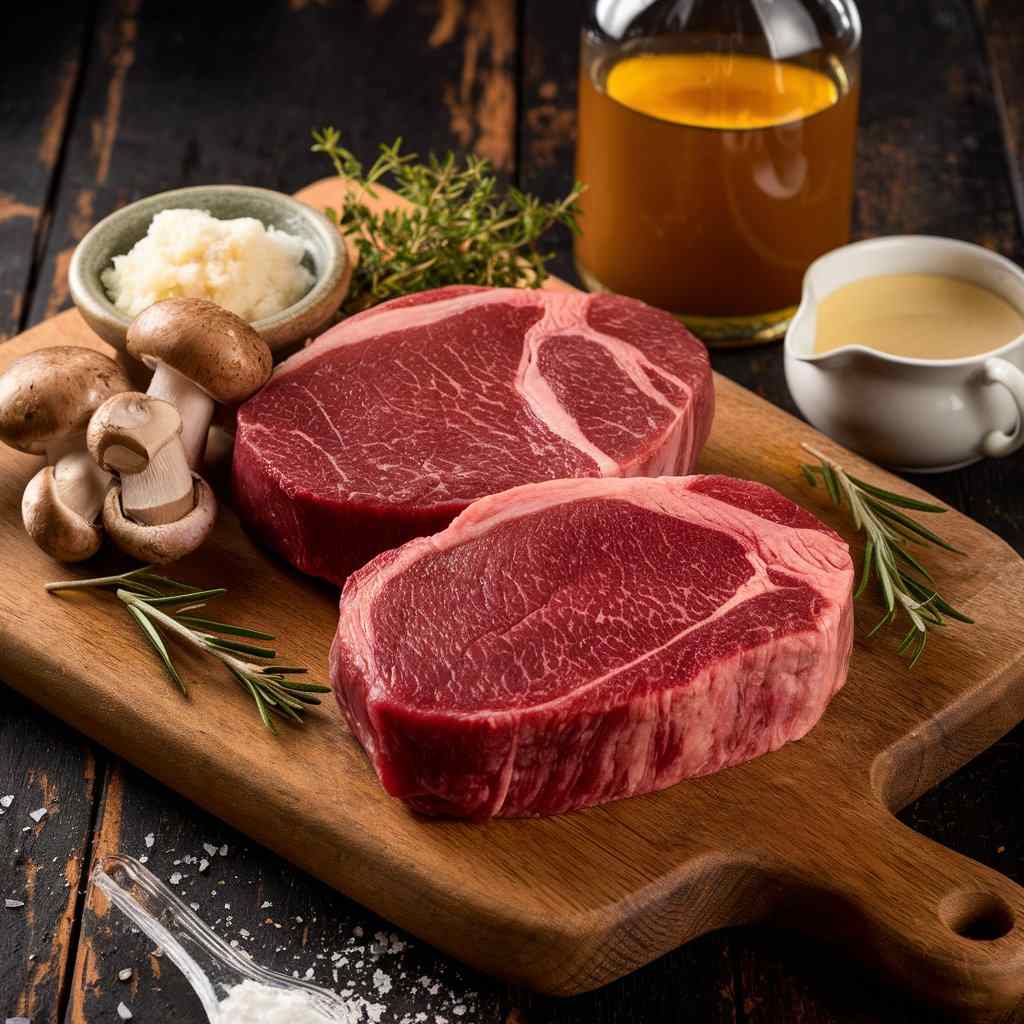 Filet Mignon in Mushroom Sauce