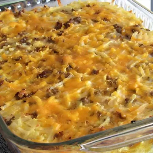 Sausage Hashbrown Breakfast Casserole (Gluten-Free)