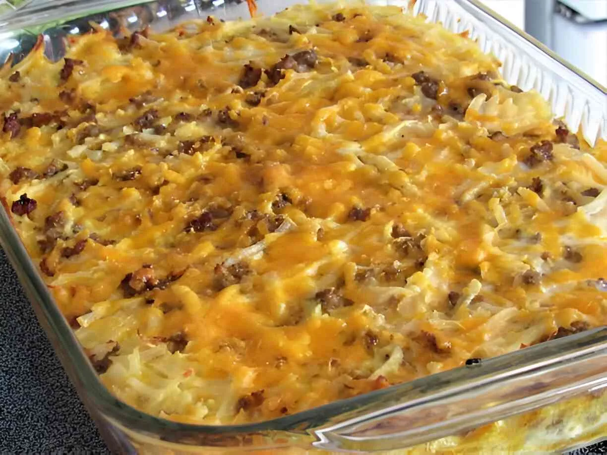 Sausage Hashbrown Breakfast Casserole (Gluten-Free)