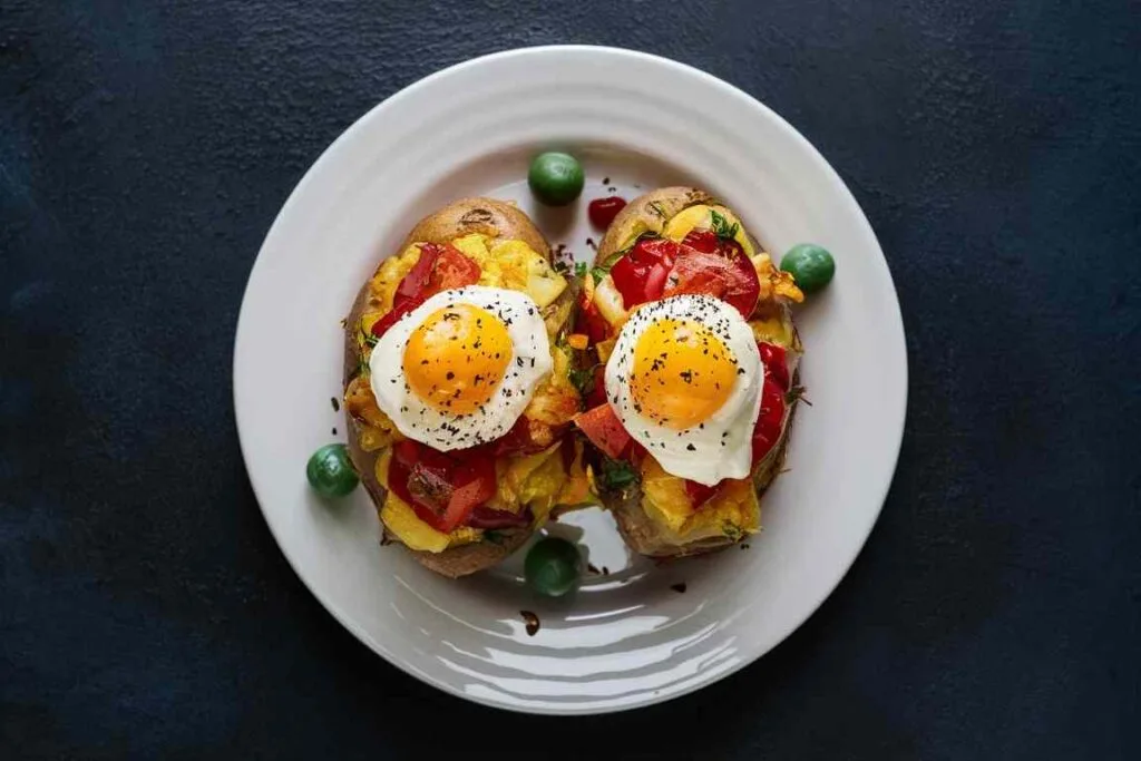 Twice Baked Loaded Breakfast Potatoes