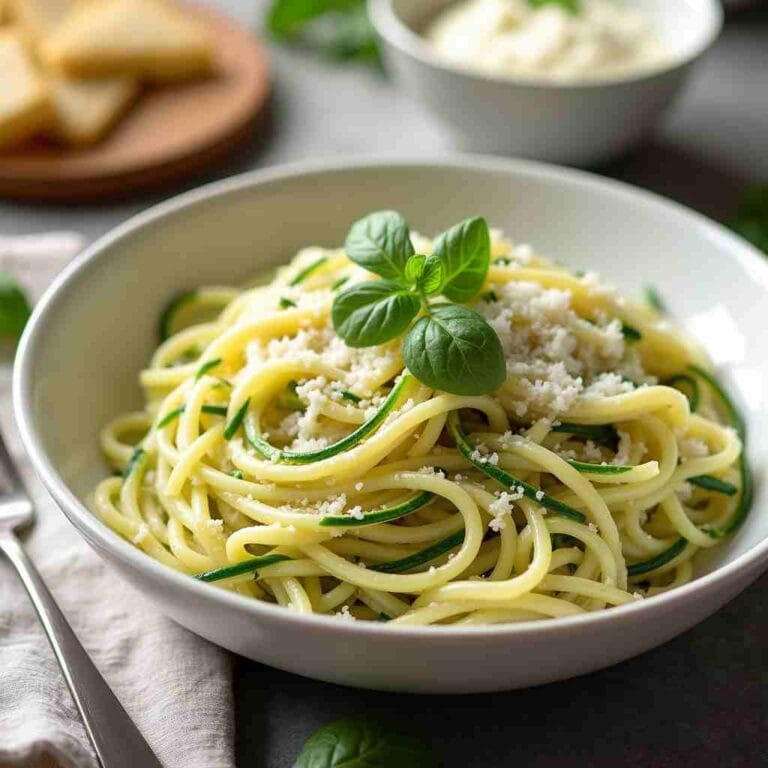 Zucchini Noodle Alfredo