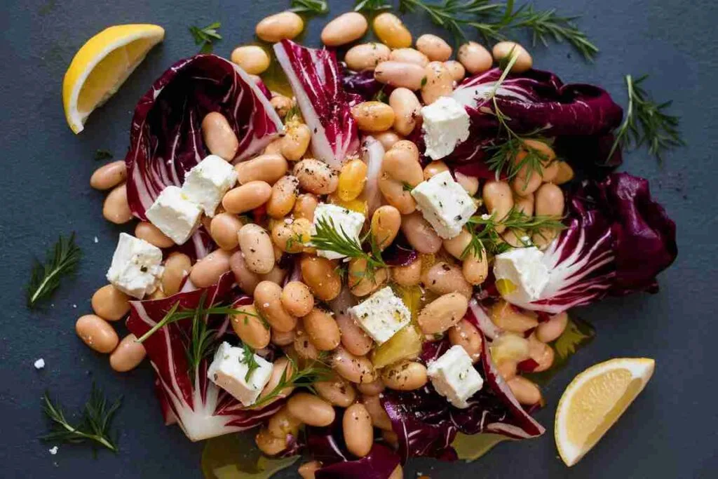 Radicchio, Bean, and Feta Salad