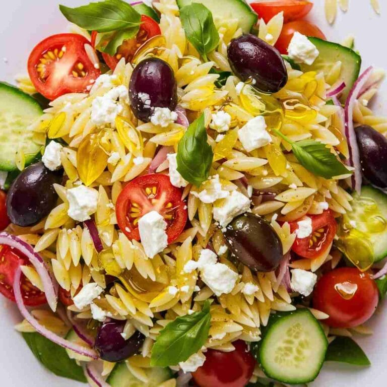 Salad With Orzo and Feta