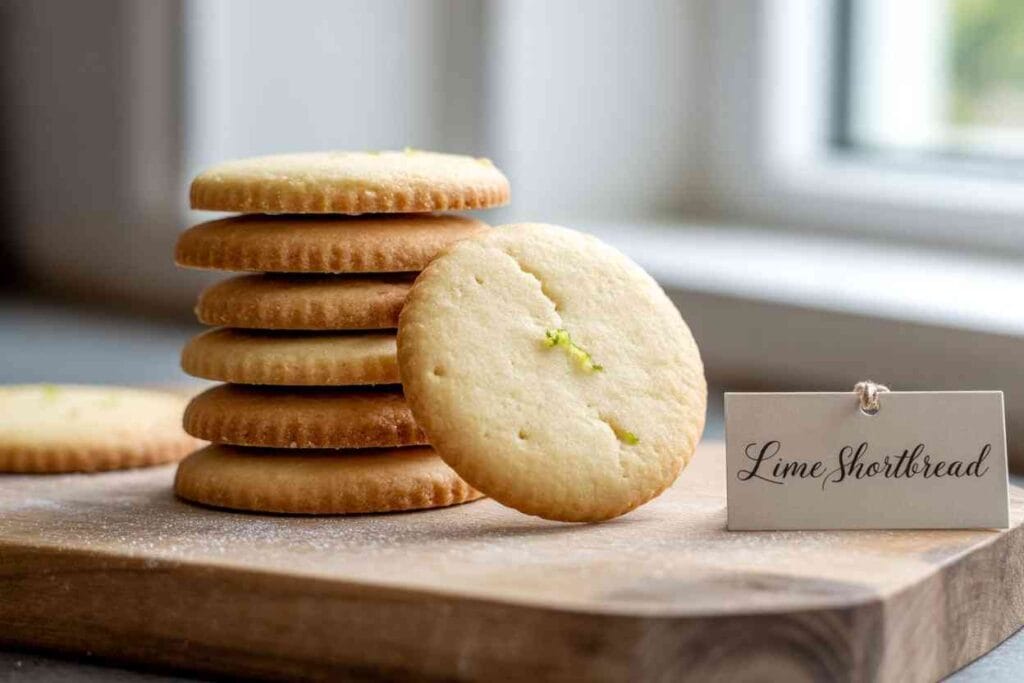 Lime Shortbread Cookies