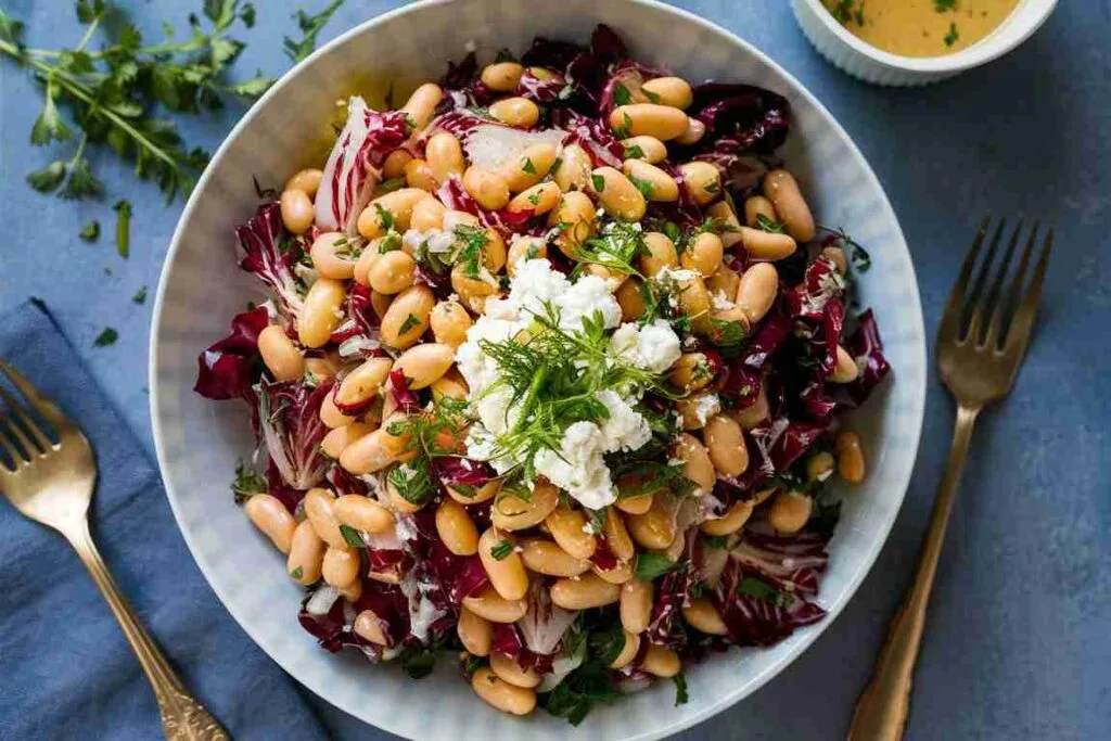 Radicchio, Bean, and Feta Salad