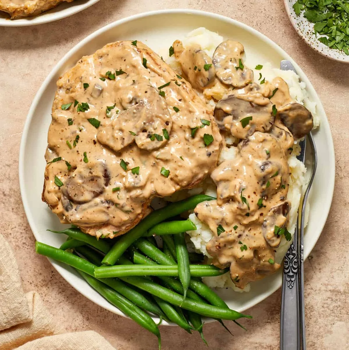 Creamy Mushroom Pork Chops