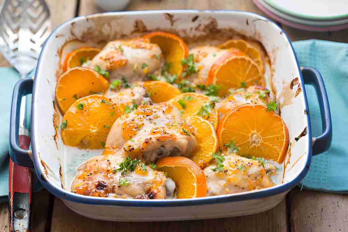 Oven Orange Chicken Dinner