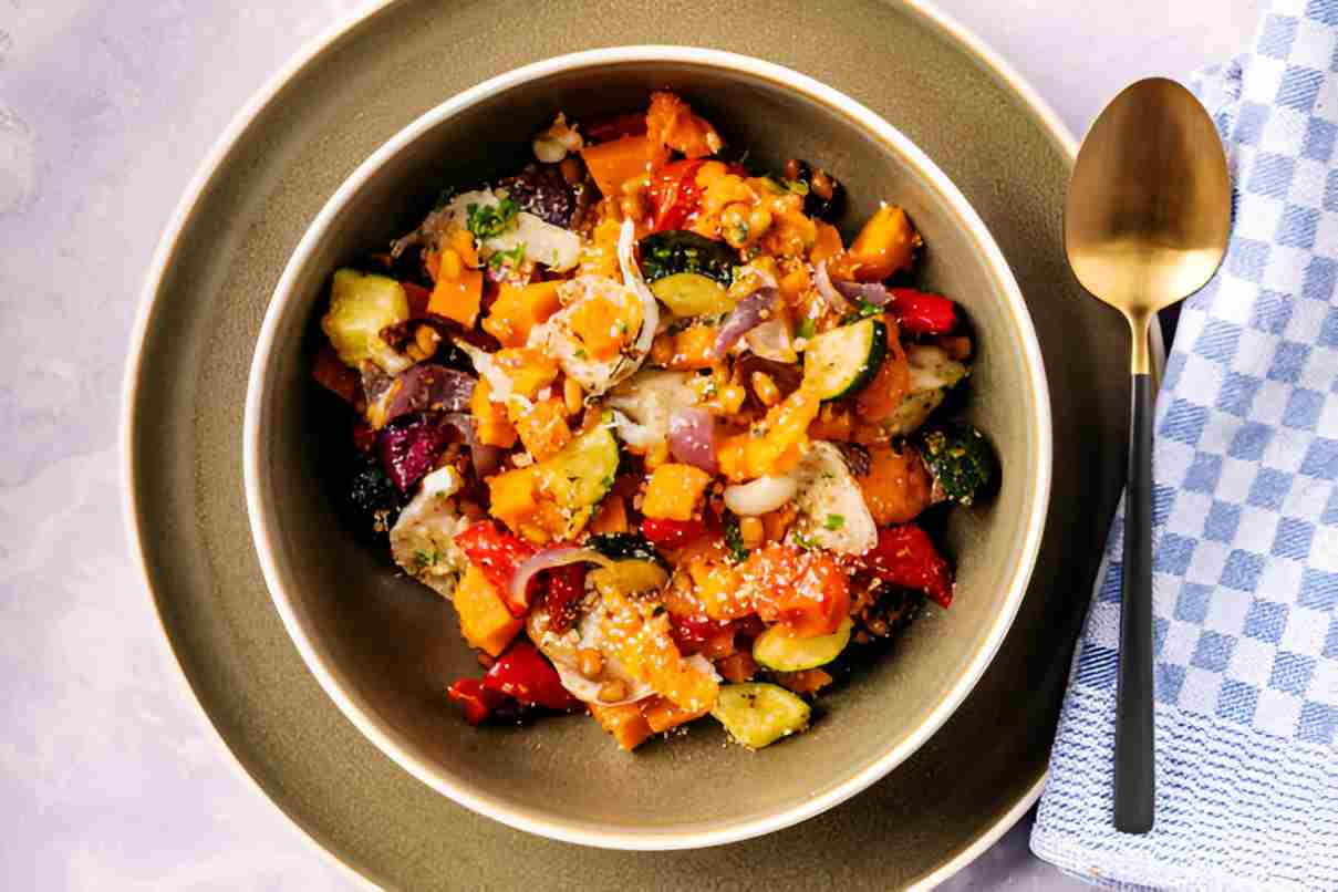 Garlic Parmesan Roasted Vegetables