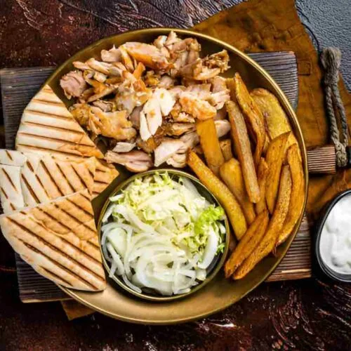 Chicken Shawarma with Creamy Garlic Sauce