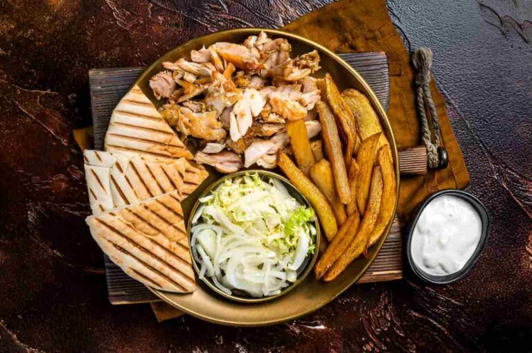 Chicken Shawarma with Creamy Garlic Sauce