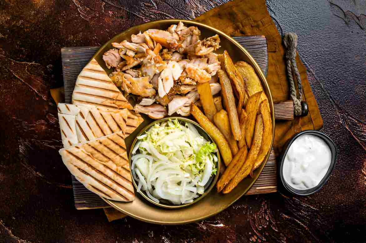 Chicken Shawarma with Creamy Garlic Sauce