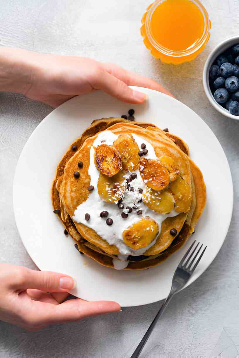 Banana Collagen Pancakes