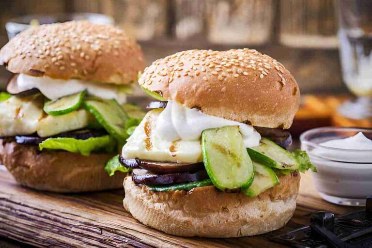 Grilled Vegetables with Halloumi