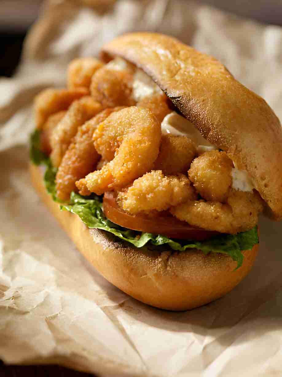 Shrimp Po Boy Sandwich