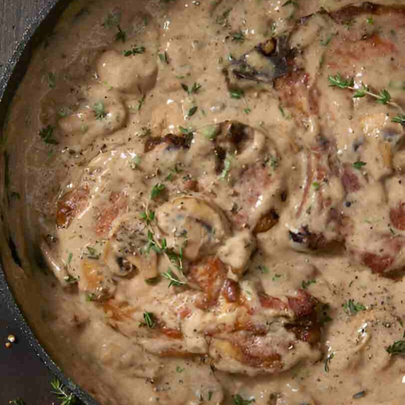 Creamy Mushroom Pork Chops