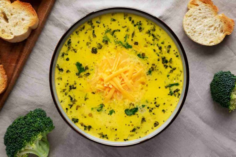Crockpot Potato Broccoli Cheddar Soup