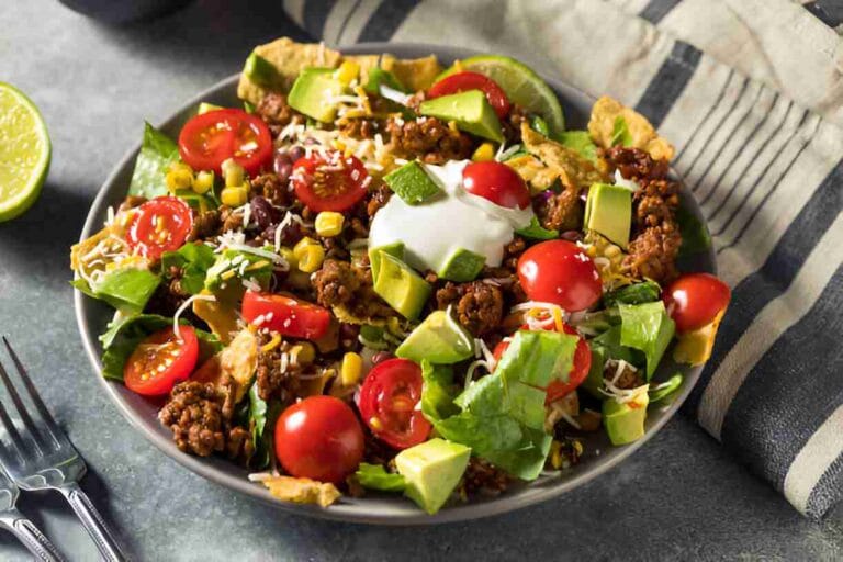 Taco Salad with Cilantro Lime Dressing
