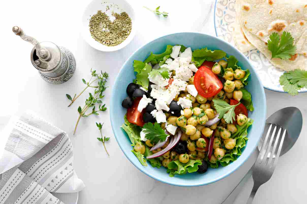 Chickpea Greek Salad