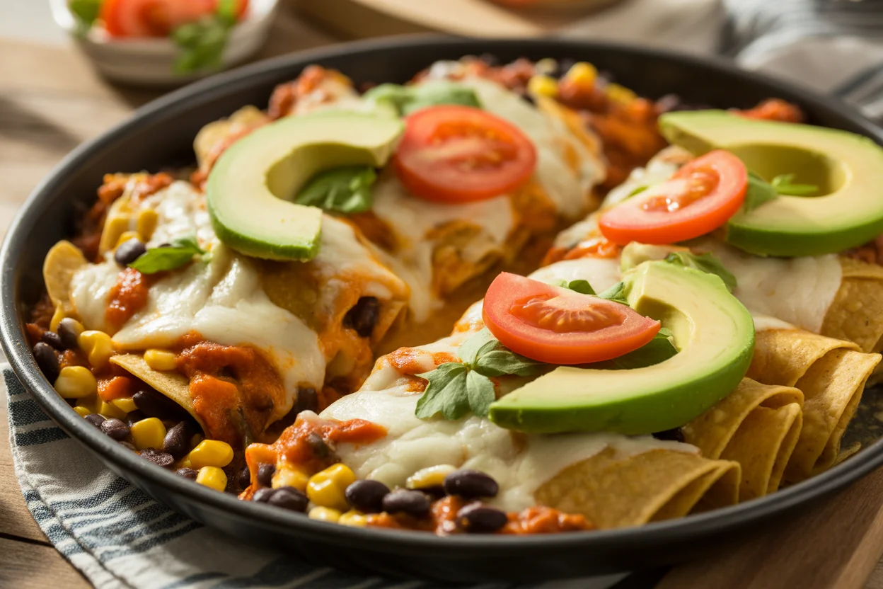 Beef Skillet Enchiladas